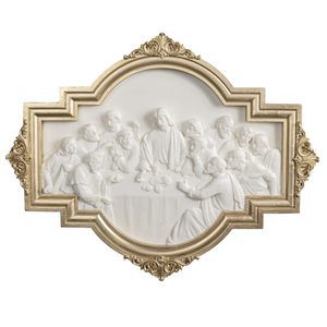 The Last Supper Wall Sculpture Gold Framed Relief Wall Art Leonardo Da Vinci💞